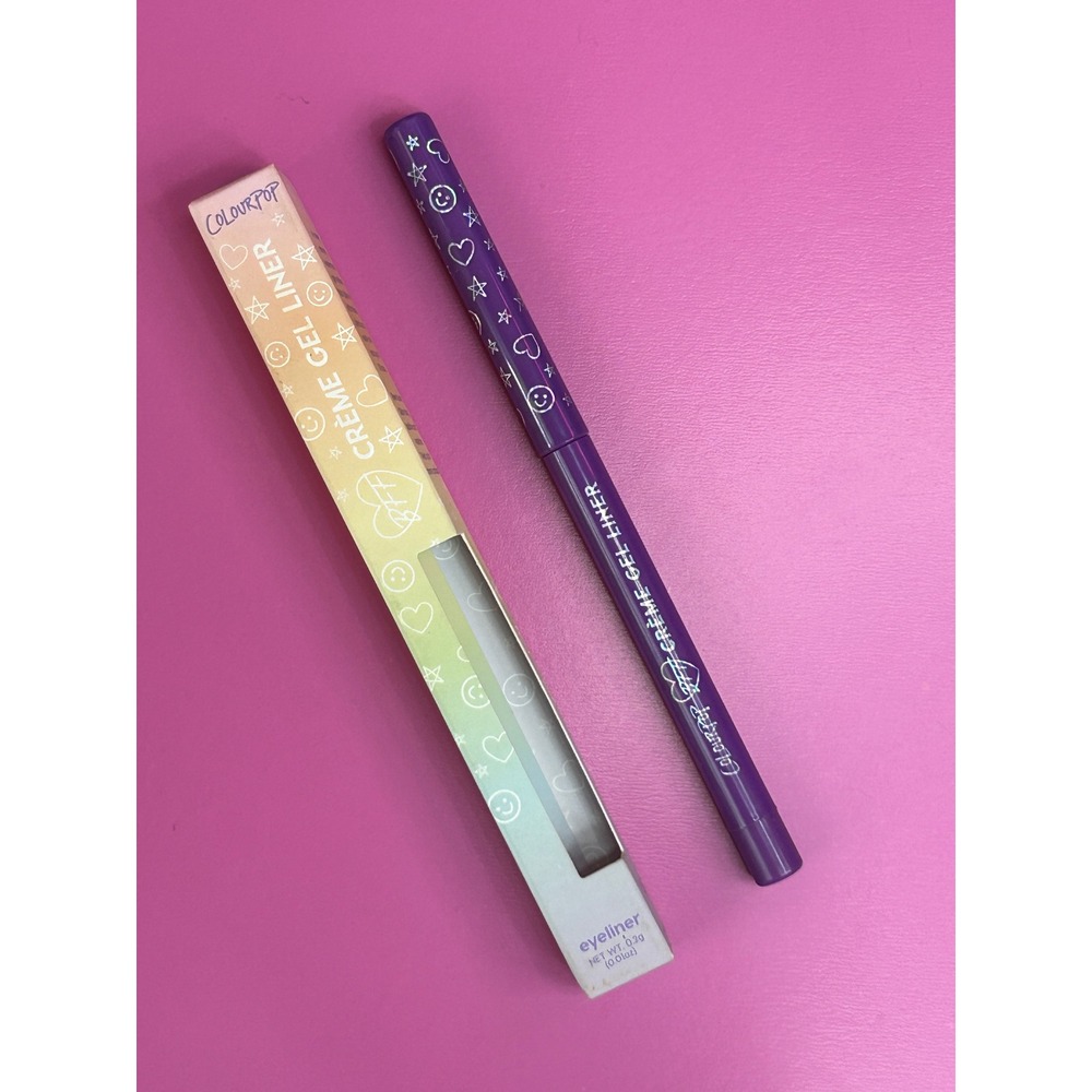 ColourPop Waterproof Creme Gel Liner Actin Up Purple Multi-Chrome 18 hr Wear New - Picture 2 of 5